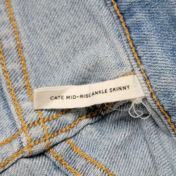 rag & bone Jeans Cate Mid-Rise Faded Camo Ankle Skinny Denim Womens 29 Preppy - Picture 7 of 13